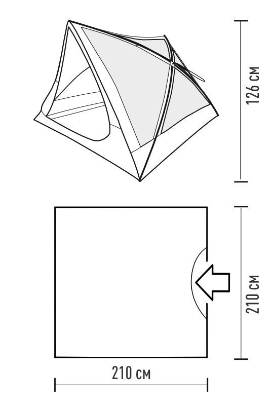 Палатка Talberg Casetta 3 Lux 