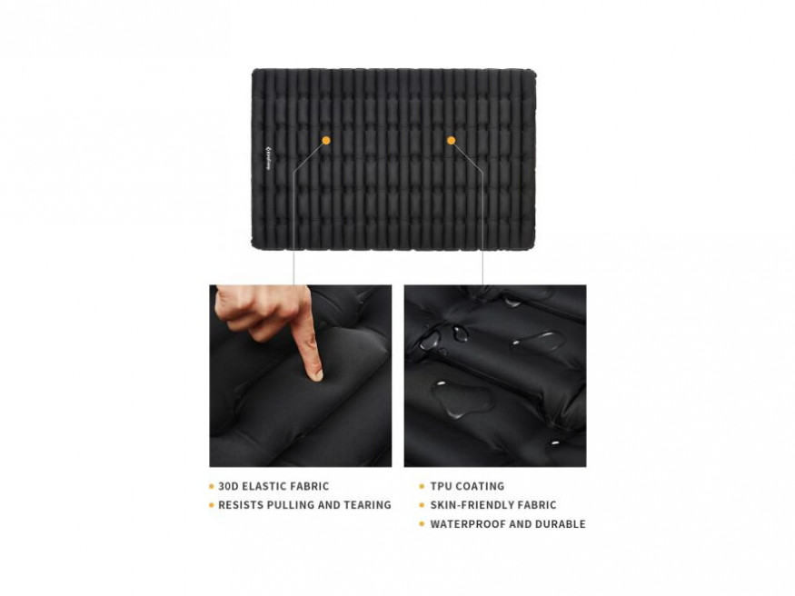 Коврик самонадувающийся 1906 SUPER COMFORT DOUBLE, 190х127х10 см, King Camp