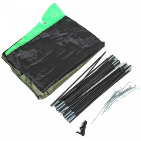 Палатка кемпинговая Jesolo-4 двухслойная, (150+130+150)*220*170 см, цвет зеленый