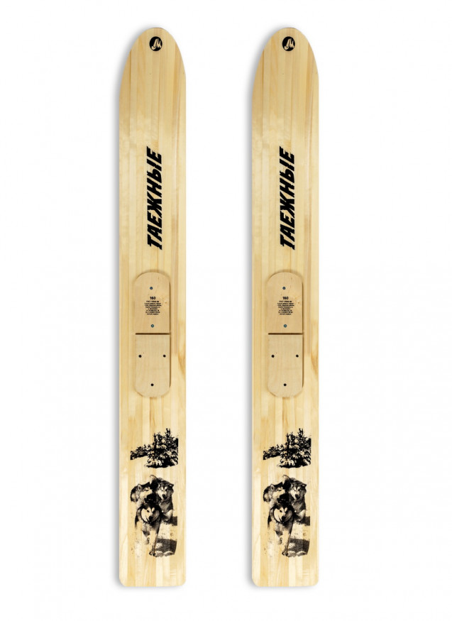 Лыжи ТАЕЖНЫЕ, дерево, длина 190 см, ширина 230 мм