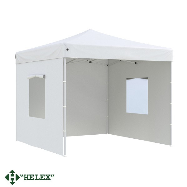 Тент-шатер Helex 24330 (раскладывается гармошкой), 3x3х3м полиэстер, белый