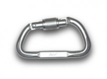 Карабин дюралевый трапеция с р/жесткости, кейлок, 22 кН, Ринг