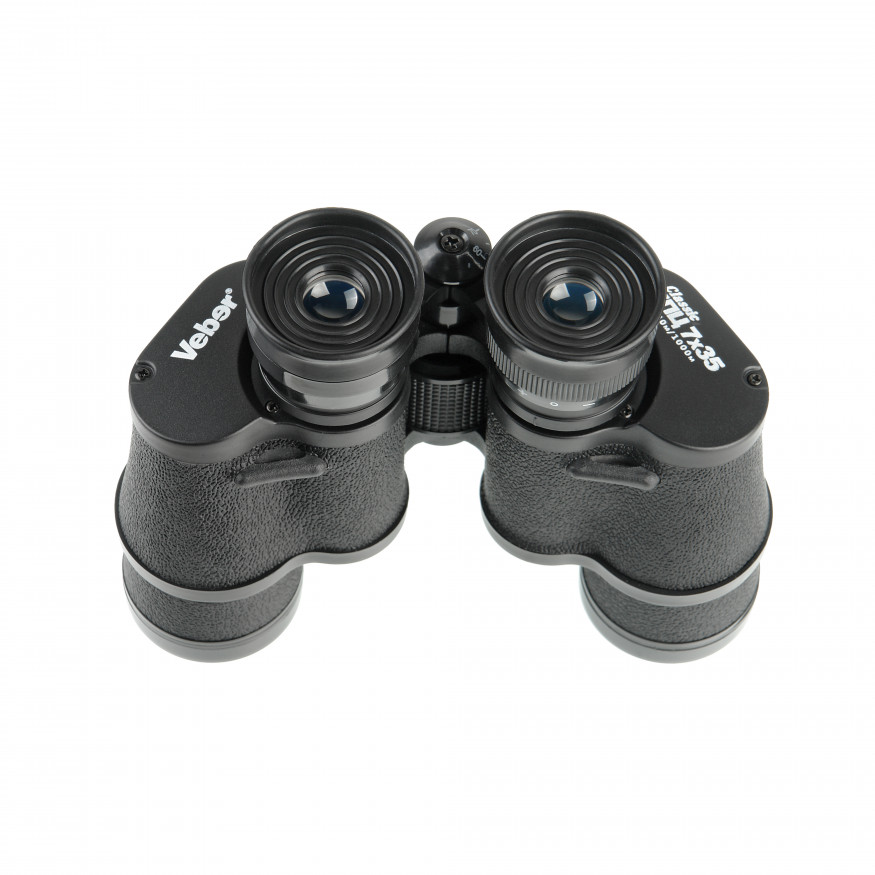 Бинокль Veber Classic БПЦ 7x35 VL черный, кожа